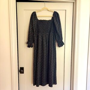 English Factory Smocked Floral Dress